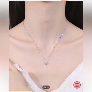 FOREVER QUEEN S925 Sterling Silver Six Claw Necklace